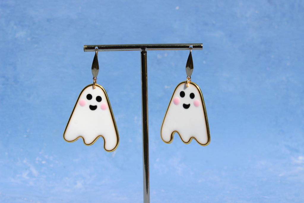 Halloween Ghosts! White + Medium-sized