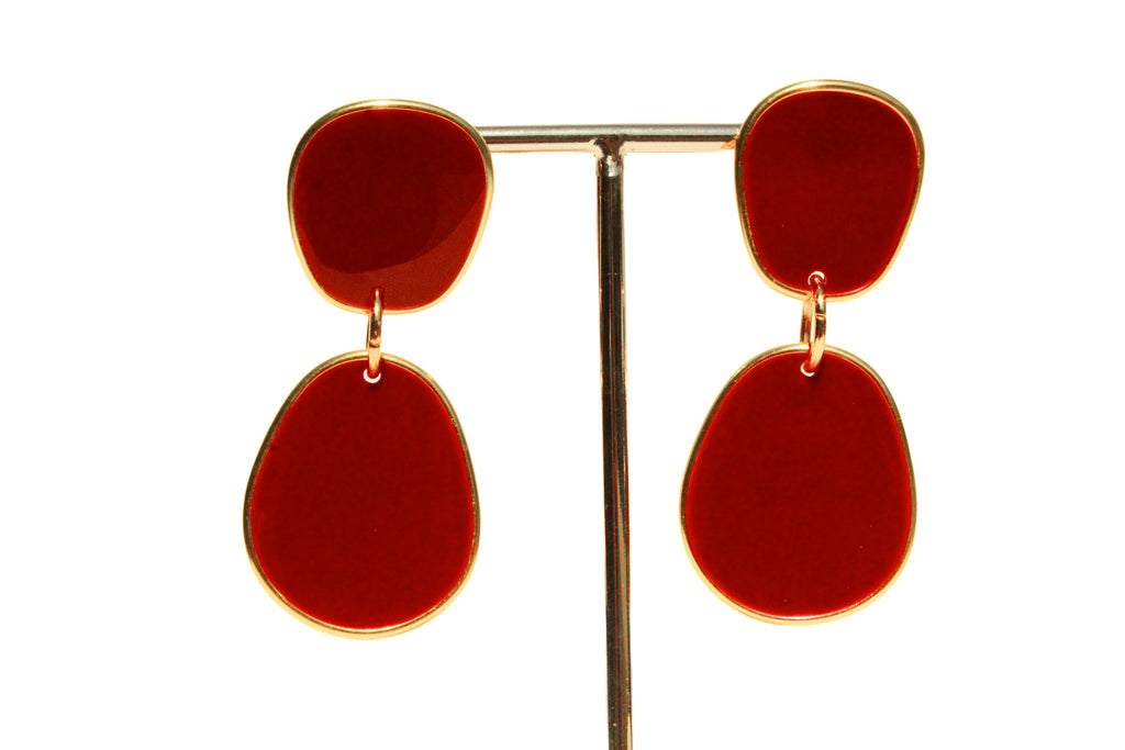 Game Day Alabama | Crimson Lightweight Statement Earrings