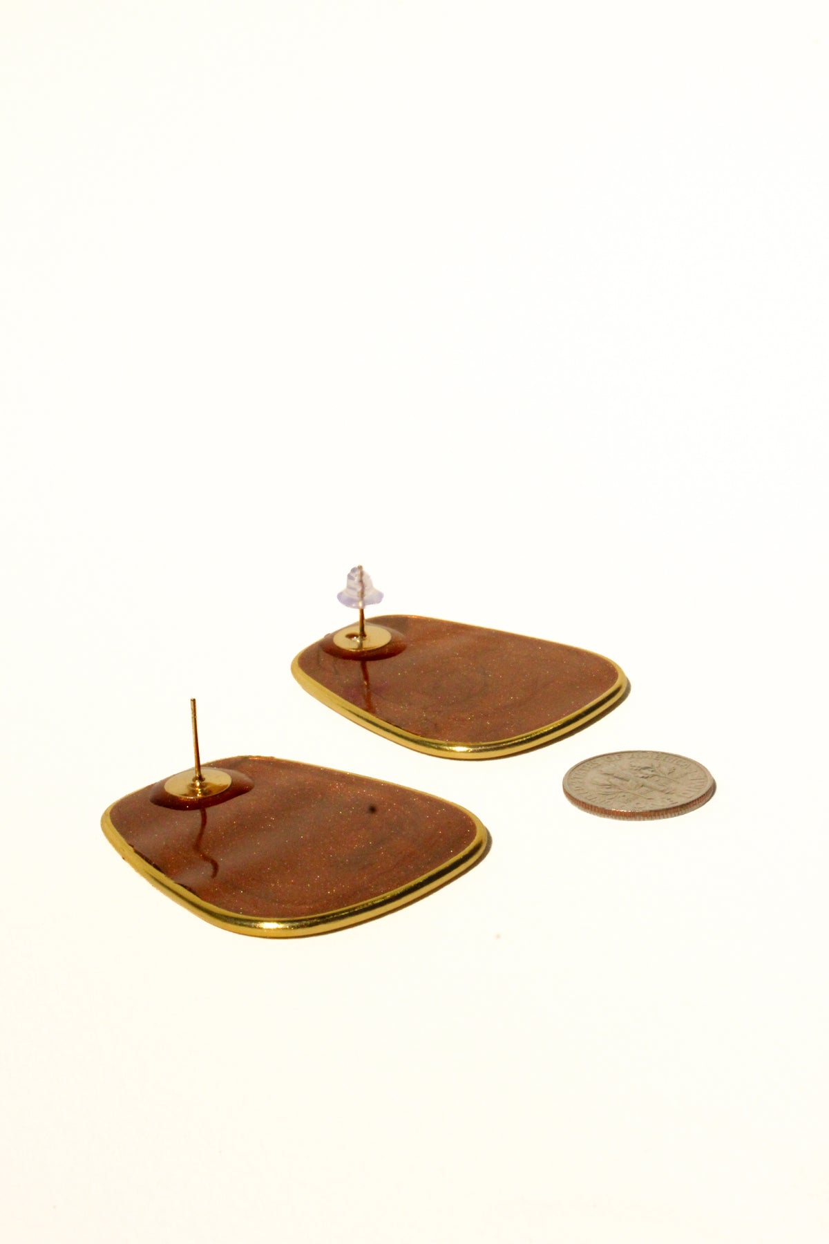 Penny 02 - Penny Handmade Light Resin Statement Earrings