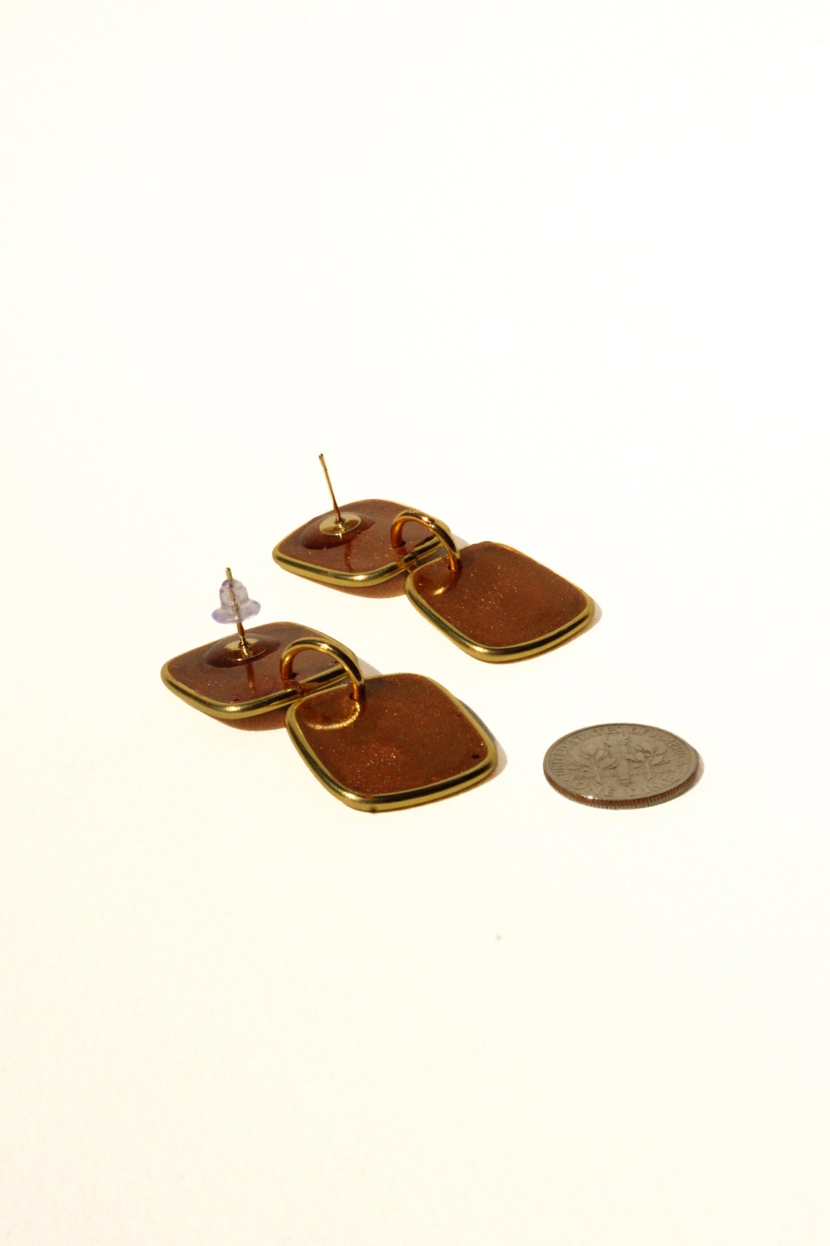 Penny 21 - Penny Dangle Handmade Light Resin Statement Earrings