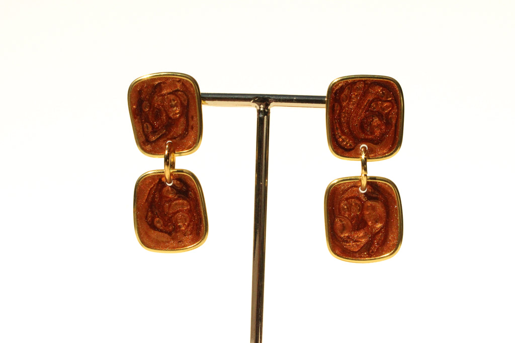 Penny 21 - Penny Dangle Handmade Light Resin Statement Earrings
