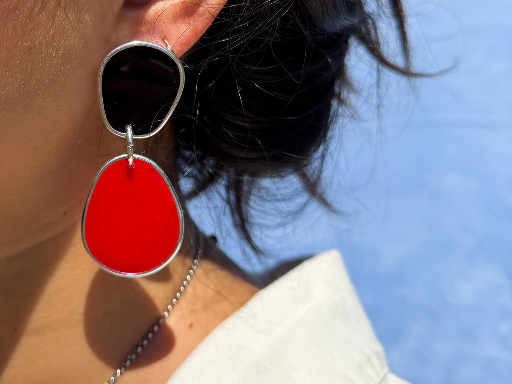 Game Day UGA Red & Black | Lightweight Statement Earrings