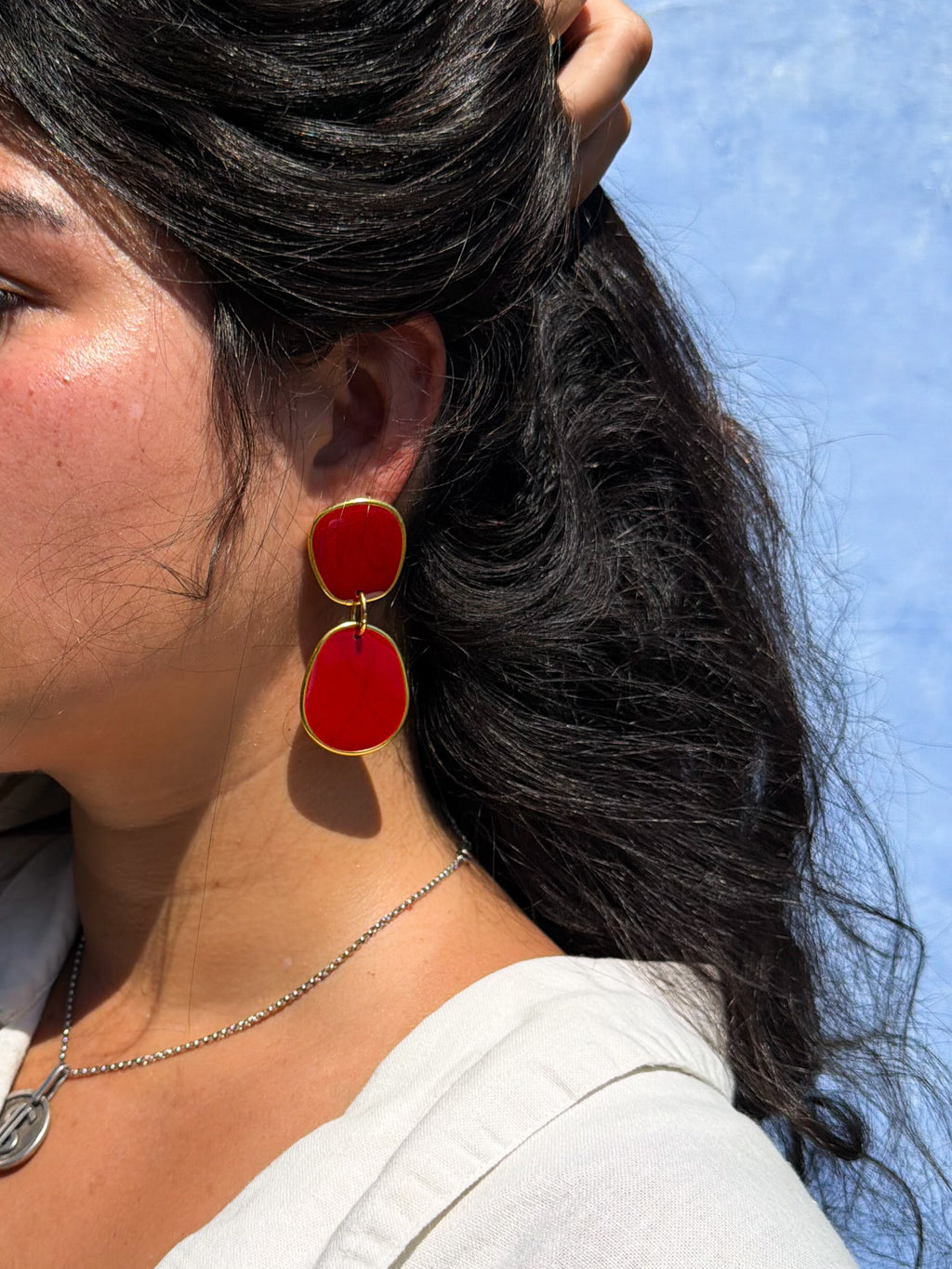 Game Day Alabama | Crimson Lightweight Statement Earrings