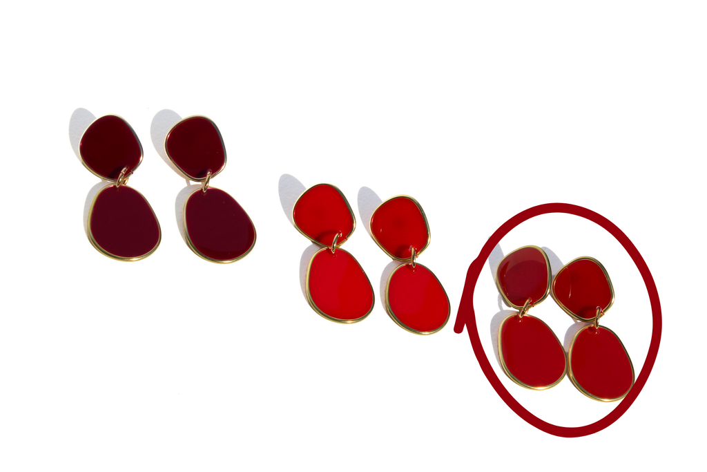 Game Day Alabama | Crimson Lightweight Statement Earrings