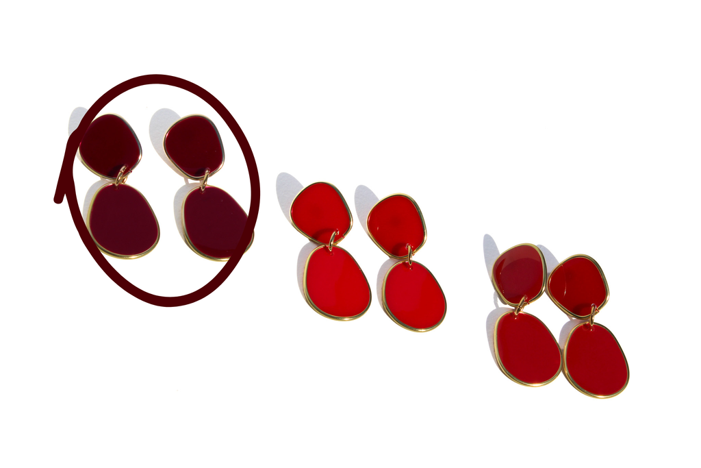 Game Day Gamecocks | Garnet Lightweight Statement Earrings